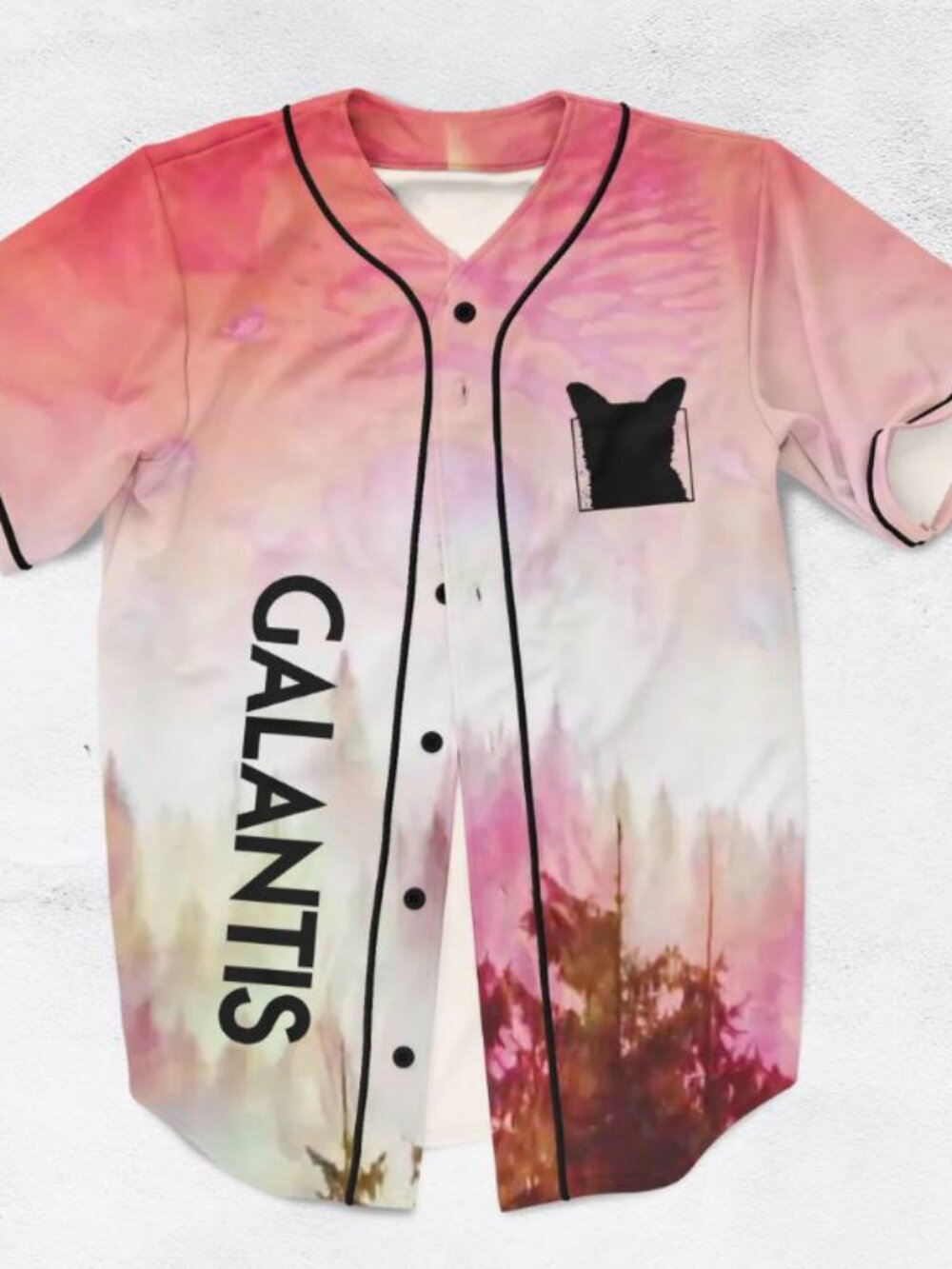 Galantis Hunter Baseball Jersey Pink EDM Rave Festival Unisex 3D Print